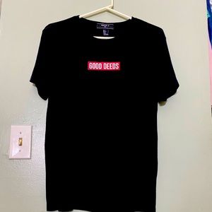 NWOT FOREVER 21 MENS “ GOOD DEEDS” SHIRT SIZE SMALL